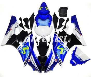 

New ABS Full Fairings Kit Fit For Yamaha YZF 600 R6 06 07 YZF-R6 2006 2007 Motorcycle track Fairing set Cowling blue white