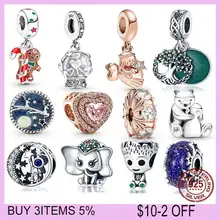 Breloques en argent Sterling 2022 pour petite fille et petit garçon, adaptées aux Bracelets Pandora originaux, cadeau pour femmes, nouvelle collection 925 