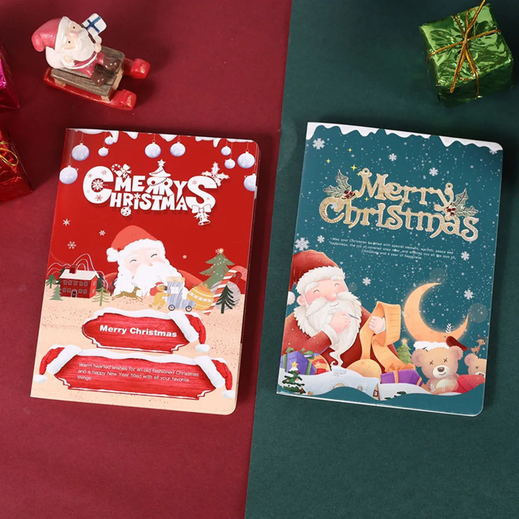 Navidad Рождество 3D стерео поздравительная открытка AR технология виртуальной визуализации рождественские украшения для дома детские подарочные принадлежности