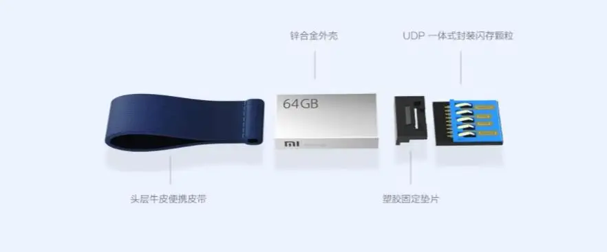 xiaomi USB3.0 U диск 64 ГБ высокоскоростной передачи шнура дизайн, легко носить с собой металлический корпус Мода от mijia