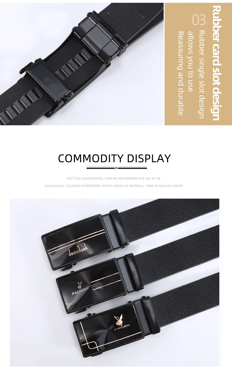 mens brown belt Men Leather Belt Automatic Buckle  Color Adjustable Black Belts Cow Leather Belt For Men 3.5cm Width ranger belt