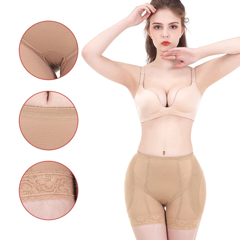 Female Sexy Butt Lifter Panties Slimming Belly Control Body Shaper High Waist Woman Breathable Shapewear Panties Add Hip Pad