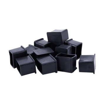 

Furniture Chair Table Rectangle Leg Protector Rubber Foot 20mmx30mm 12Pcs