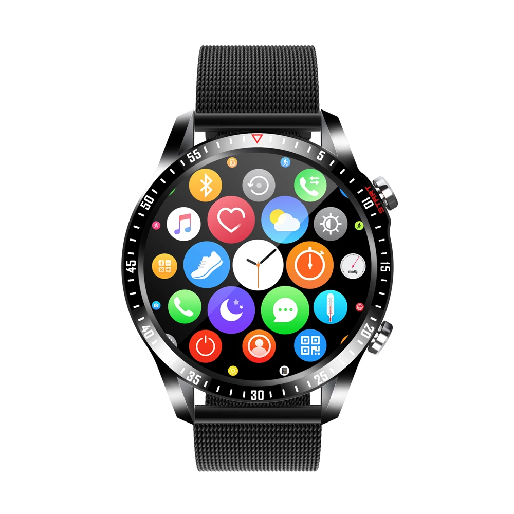 

Full Touch Control Smart Watch Men's Sports Smartwatch Bluetooth Call Blood Pressure Heart Rate Monitor Message Push Reminder