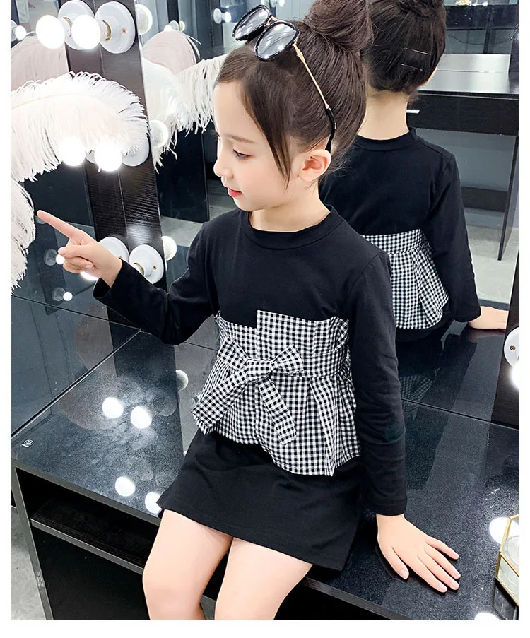 Back To School Clothing 2019 Autumn Big Girl Dress Long Sleeve Princess Teenage Girls Dresses Fashion Baby Kids T Shirts Dresses (6)