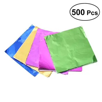 

5 Packs Food-Grade Aluminium Foil Paper Smooth Surface Wrapping Paper for Packaging Chocolate Candy Bath Bombs Gift Package