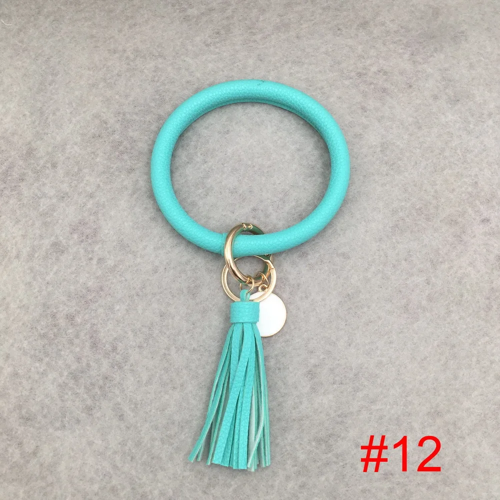 style12 Женский брелок для девочек, браслет, круглая капля, масло, кисточка, кулон, браслет и браслет, брелок, ремешок на запястье, 32 цвета - Цвет: style12