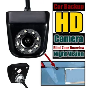 

Car Backup Camera 12V 8LED 170 Degree Fish Eye Lens Starlight Night Vision Vehicle Rear / Front View Camera Low-light 5m Visible