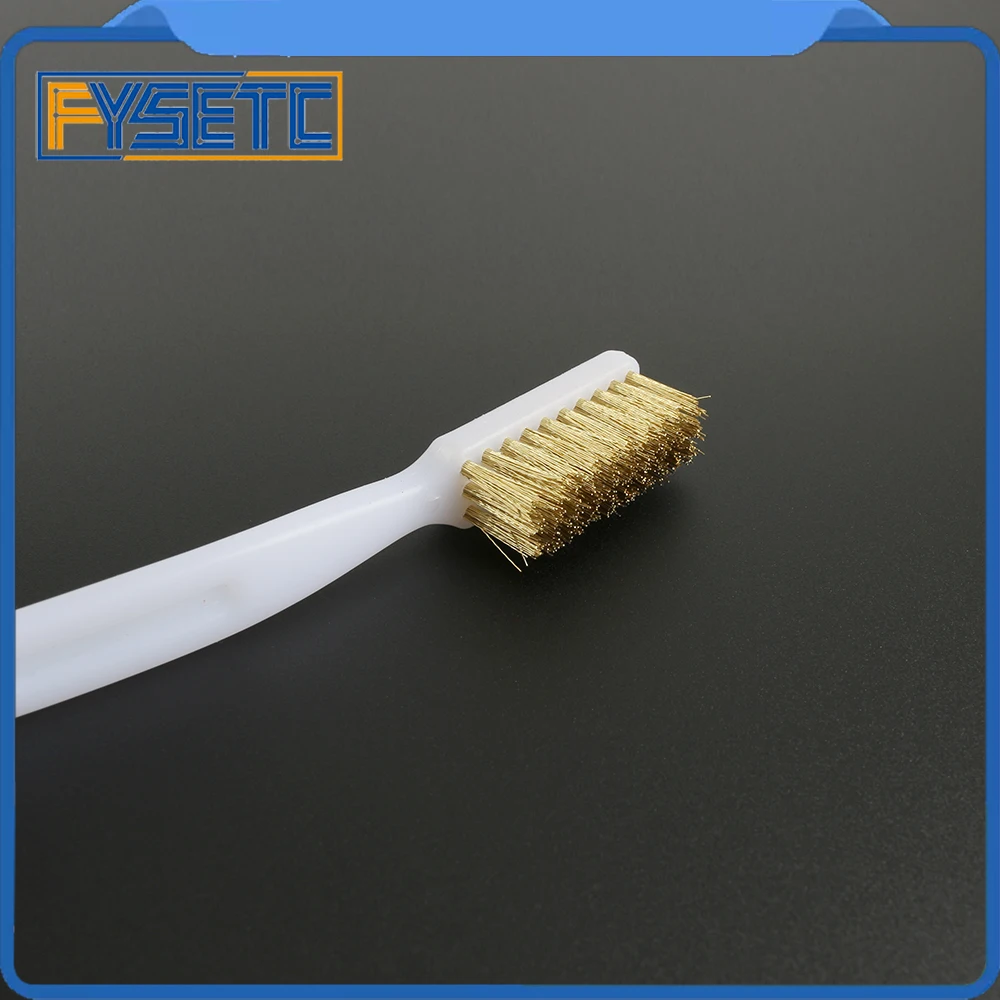 3D Printer Cleaner Tool Copper Wire Toothbrush Copper Brush Handle For Nozzle Block Hotend Cleaning Hot Bed Cleaning Parts