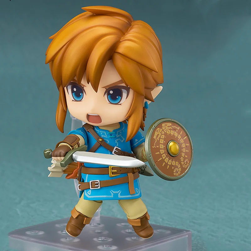 Link #733 Zelda Anime Figures Breath of The Wild PVC Toys Statue Action Figurine Model Collection Brinquedos Cute Gift for Kids