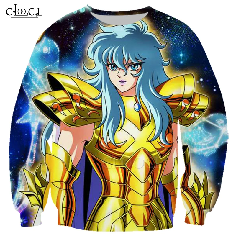 

CLOOCL 2020 New Fashion Anime The Knights of the Zodiac Saint Seiya 3D Print Sweatshirt Unisex Harajuku Hip Hop Style Tops
