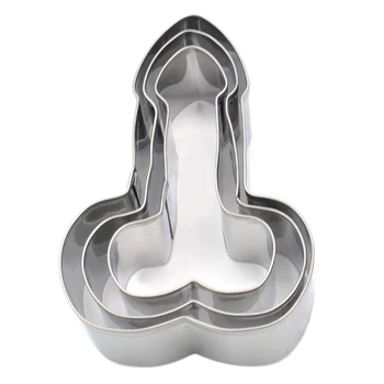 

3Pcs/Set Stainless Steel Bakeware Moulds Christmas Tree Series Home Kitchen DIY Biscuit Cutter Dessert Cake Decoration Tools