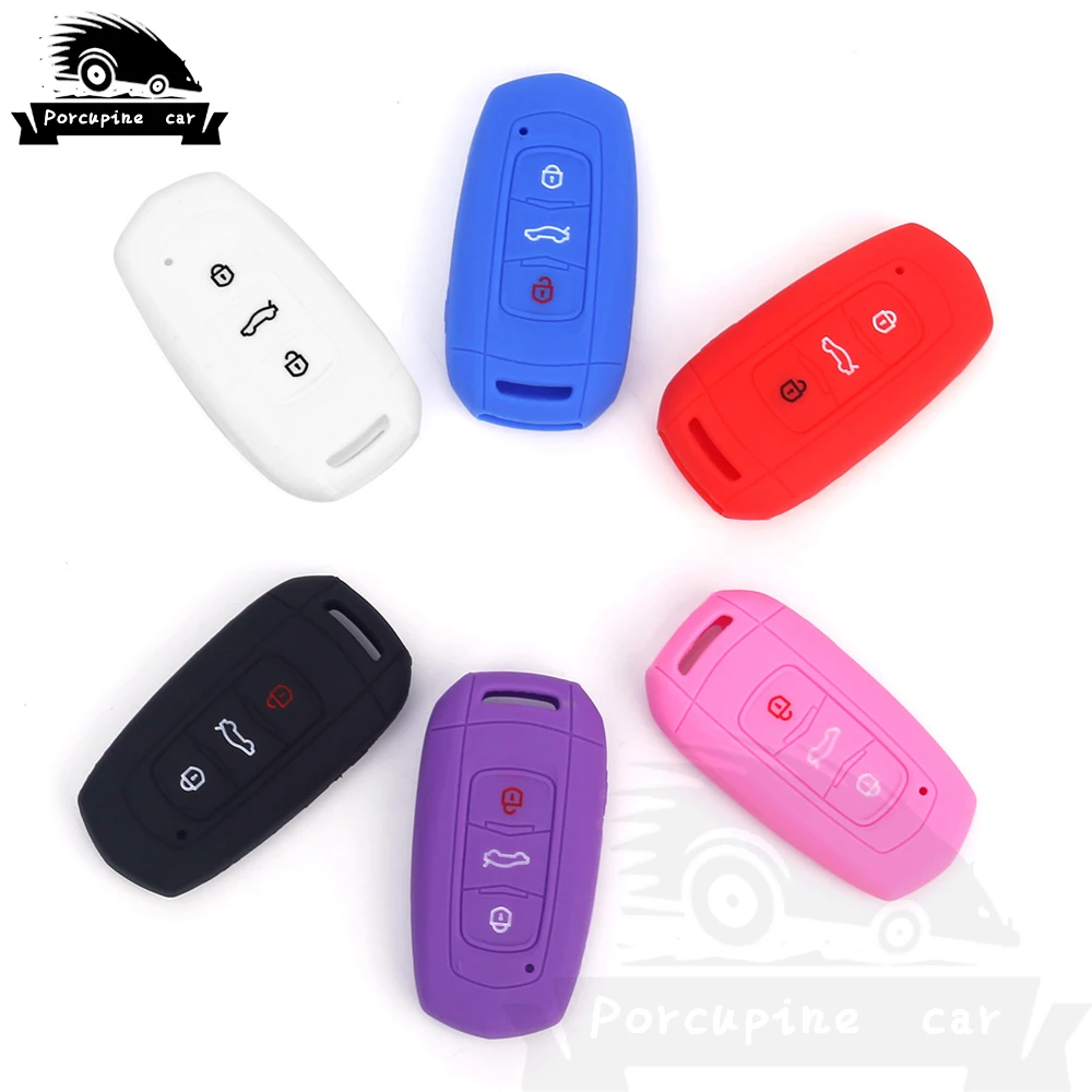

Silicone Car remote key case for Geely Atlas Boyue NL3 EX7 Emgrand X7 EmgrarandX7 SUV GT GC9 borui