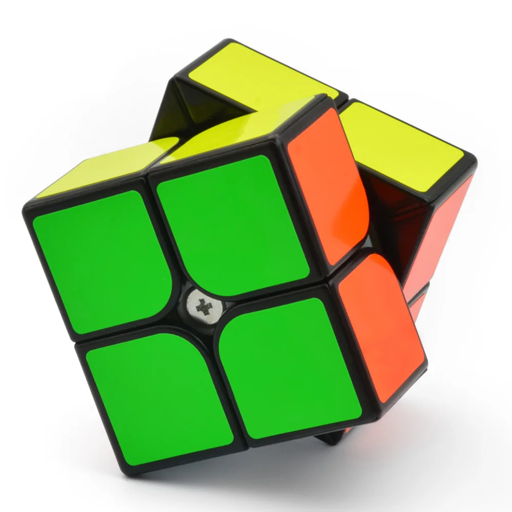 Yongjun MGC 2x2 Magnetic Magic Cube Black or Stickerless YJ MGC 2x2x2 Speed Cube for Brain Training Toys For Children Kids