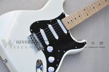 

Custom Made Electric Guitar,star guitar,white basswood body,Chrome Buttons,Maple Fingerboard mini humbucker pickups