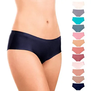 

12 pcs Hot Sale Fashion Women Seamless Ultra-thin Underwear G String Sexy Lingerie Women's Panties Intimates briefs