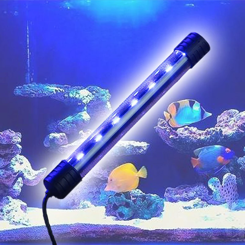 Аквариумный светодиодный светильник для аквариума, погружной, водонепроницаемый, полоска для бара, лампа с европейской вилкой, новинка