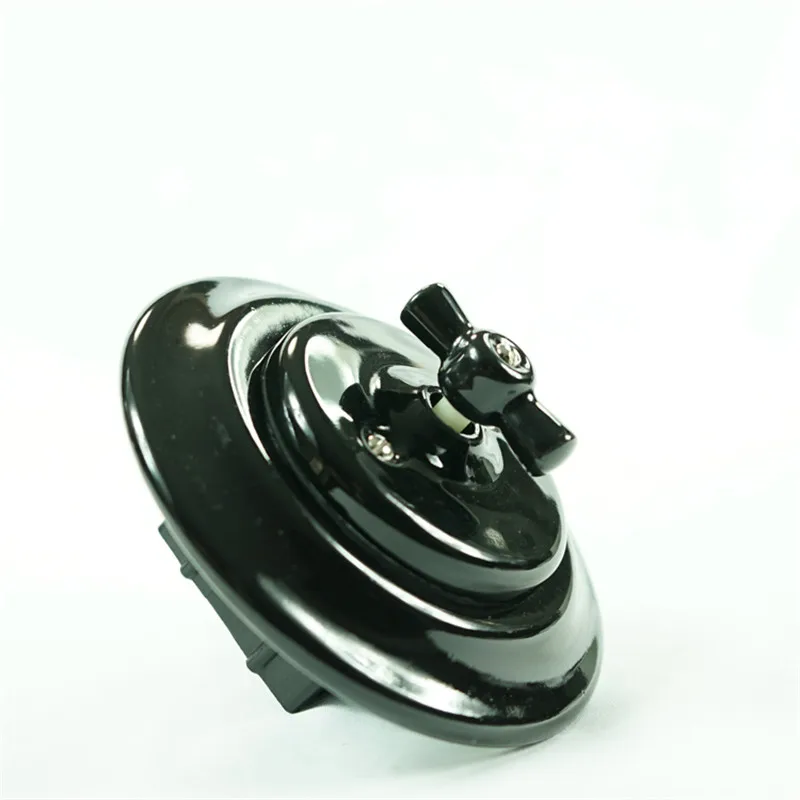 interruptor de parede retro da porcelana da maneira dobro de uma gangue