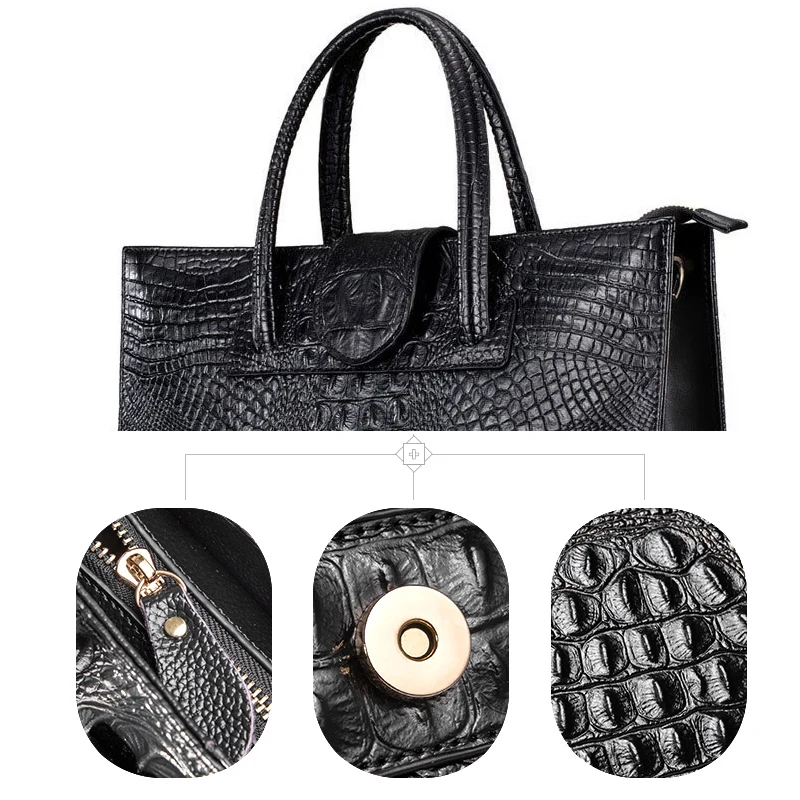 Кожаная женская дизайнерская сумка через плечо с крокодиловым узором роскошная кожаная женская большая сумка женские OL сумки