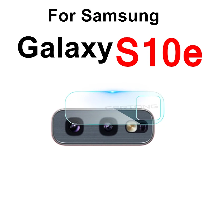 For Galaxy S10e HD защита для экрана камеры для samsung Galaxy M20 M10 M30 S10e плюс A50 A60 A70 A30 A20E A10 задняя Камера объектив Защитная экранная пленка - Цвет: For Galaxy S10e