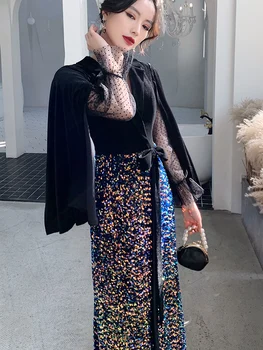 

Hot Dress Women Gas Field Queen Banquet 2020 New Annual Meeting Host Stylish Elegant Dress Simple Generous Party Vestidos