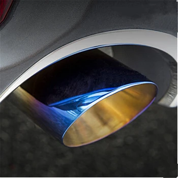 

Car-styling New 2pcs Chrome Stainless Steel Exhaust Pipe Tailpipe For Mazda Axela Hatchback / Mazda 6 CX 5 CX-5 Atenza