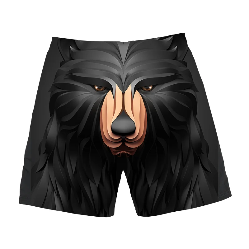 New Male Summer Wolf Shorts Men Animal Casual Short Pants Cargo Black Beach 3d Printed Shorts Gothic Fitness Mens Shorts