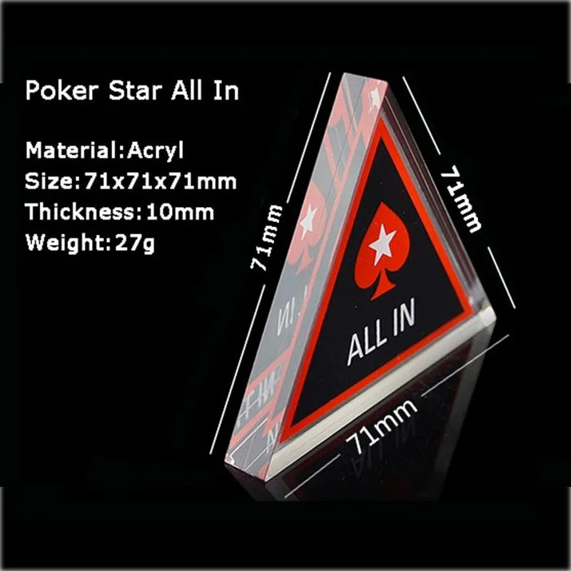 Dezhou City Poker треугольная все в бренде все в акриловом прозрачном