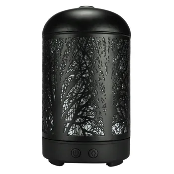 

Ultrasonic Essential Oil Diffuser, 100Ml Metal Cold Mist Humidifier, Essential Oil Aromatherapy Diffuser, 7 Colors Change Light