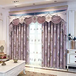 Роскошные европейские шенилловые шторы с вышивкой для гостиной столовой спальни