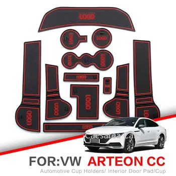 

Car Gate Slot Pad Water Coaster Interior Non-slip Mats For VOLKSWAGEN Arteon CC