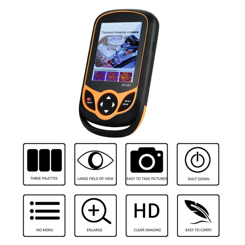

3.2 inch Full View TFT Screen Infrared Thermometer Thermal Imager 0.3MP Camera Detector for Outdoor Hunting YK-A1