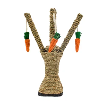 

Cat Scratch Toy Hanging Carrot Tree Branch Style Kitten Teaser Plaything Chew Wear-resistant Scratch Toys for Home Shop Pet Cat