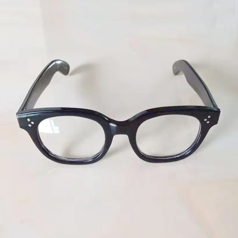 New Johnny Depp Glasses Men Women Optical Glasses Frame Brand design Computer Transparent Eyeglass Acetate Vintage with box Q321