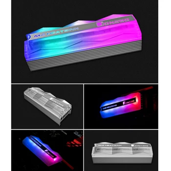 

Jonsbo M.2-2 Colorful Lighting M.2 2280 SSD Heatsink Solid State Hard Disk Cooler Radiator 5V 3Pin Heat Thermal Dissipation Cool