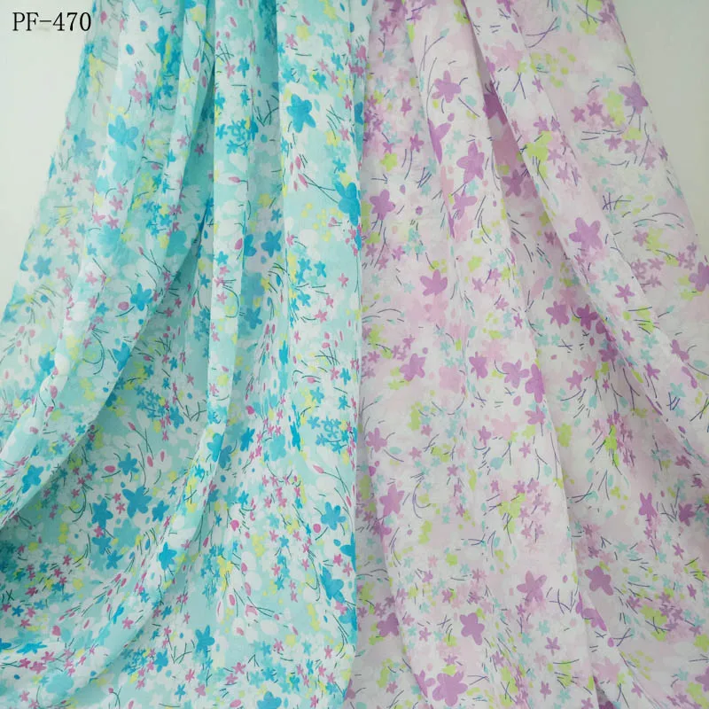 75D шифоновый, ткань с принтом платье из летней ткани Вертикальная прозрачная ткань шифоновая ткань