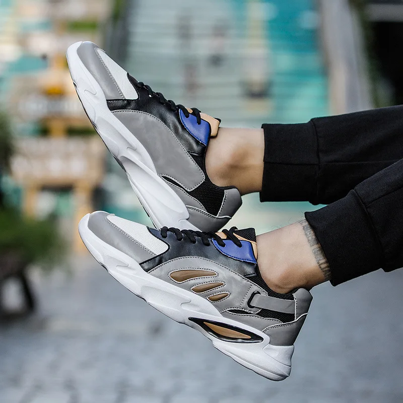

Korean-style Versatile Casual Shoes British Style Fashion Autumn & Winter Punched Sheet Surface MEN'S SHOES Men Trend Athletic S