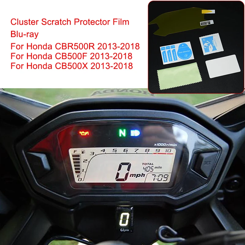 Motorcycle Cluster Screen Scratch Protection Film Speedometer Guard for Honda 2013 14 2015 2016 2017 2018 CBR500R CB500F CB500X (1)