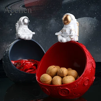 

Resin Astronaut spaceman Statue candy Storage box living room decoration accessories craft ornament home decor modern sculpture