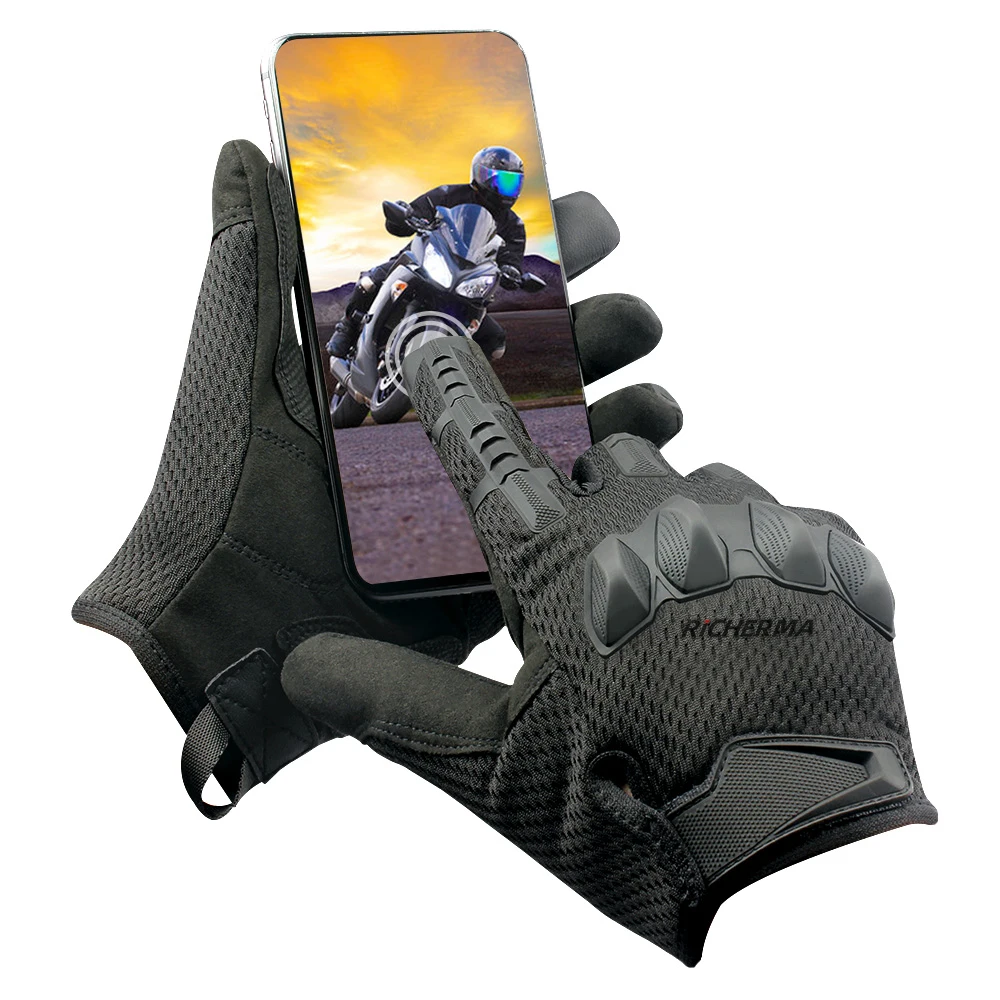 Уличные спортивные мотоциклетные перчатки, мужские защитные перчатки с сенсорным экраном, мужские зимние мотоциклетные мотокроссы, байкерские Мотоциклетные Перчатки