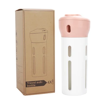 

Portable 4 in 1 Lotion Dispenser Lotion Shampoo Shower Gel Travel Sub-Bottle refillable bottles Emulsion Bottling Dropshipping