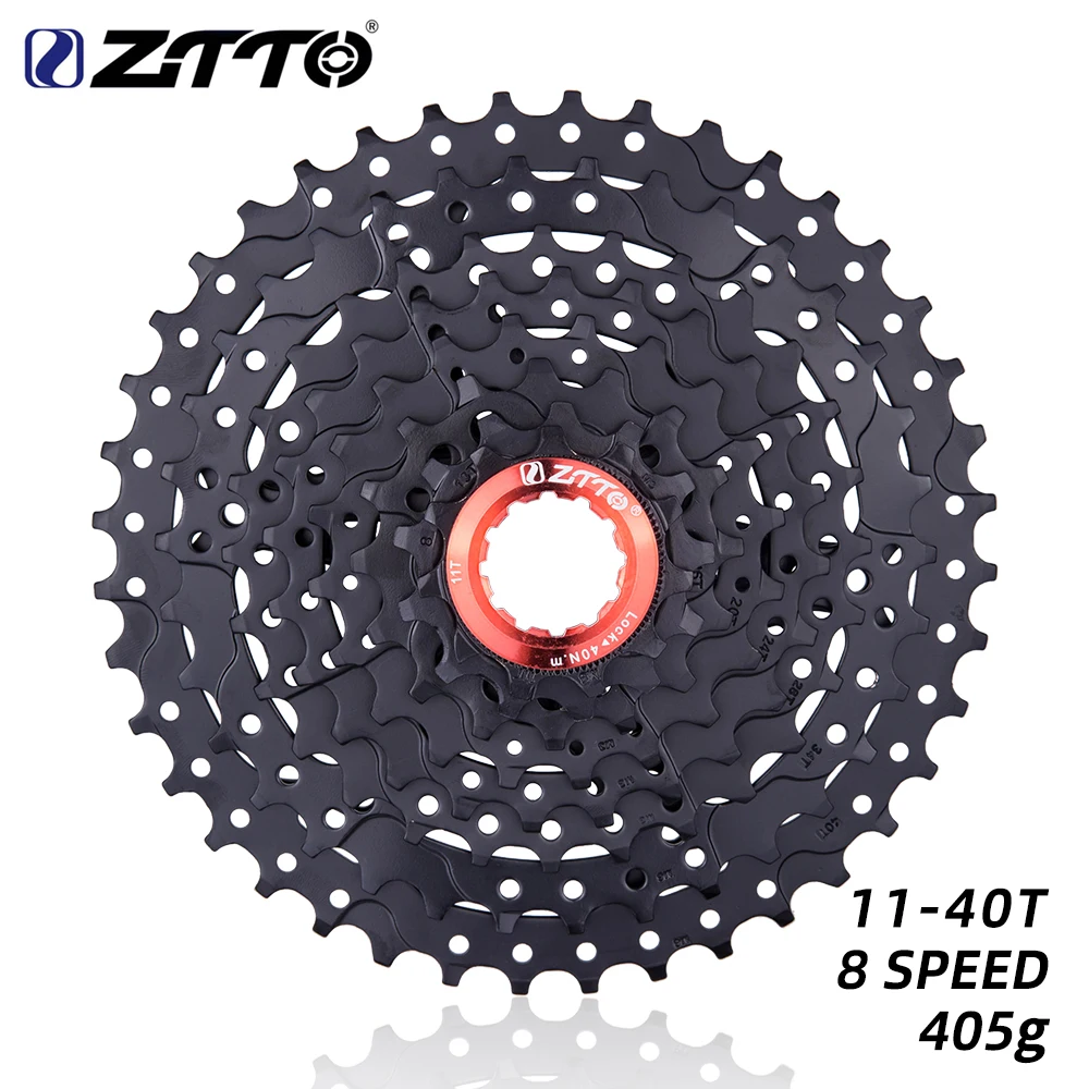 

ZTTO MTB 8 Speed Cassette 11-40 Black Freewheel 11-40T k7 8speed Lightweight and durable for M410 X4 HG cassette Mountain Bike