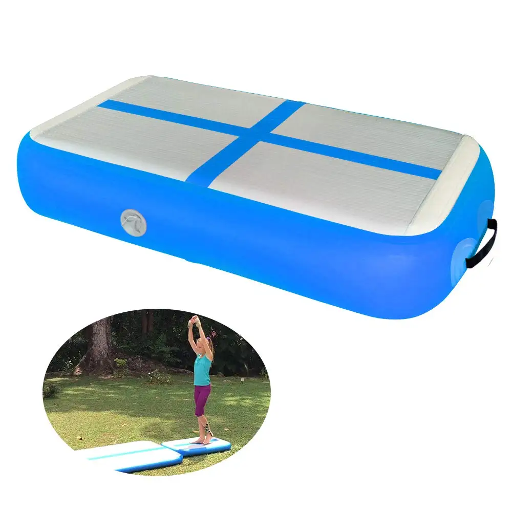 Gymnastics 0.6*1*0.2m High Quality Double Wall Fabrice Made Rainbow Inflatable Gym Air Track Air Block /Airblock For Gym 2