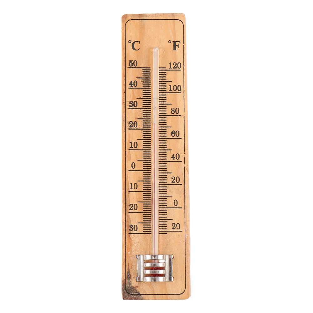 Высококачественный деревянный практичный садовый офисный гараж комнатный температурный рекордер настенный термометр для прямого чтения