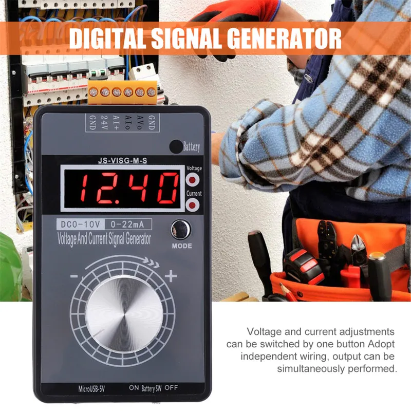 

Hot Digital Signal Generator 4-20mA 0-10V Voltage 0-20mA Current Transmitter Professional Electronic Measuring Instruments Tools