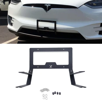 

For Tesla Model X Lower Grille Front License Plate Mounting Holder - No Drilling
