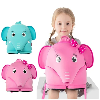 

3D Cartoon Elephant Girls School Bags Cute Waterproof School Backpack Toddler Children Book Bag Kindergarten Kids Bag Mochila