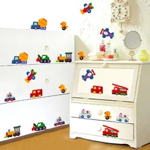 Три поколения Съемный не повреждает стены Детская спальня большой размер обои мультфильм автомобиль украшение Би Чжи Цян Xy809