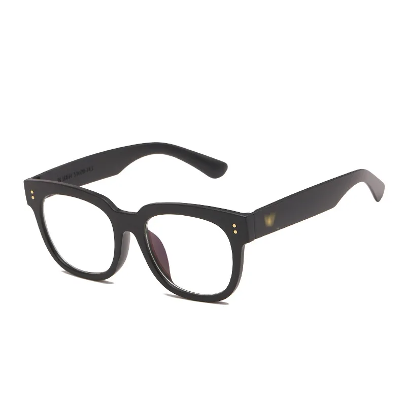 

New Fashion Glasses Frame Fresh Big Frame Jelly Color Flat Glasses Unisex Can Be Equipped With Myopia Glasses A0007