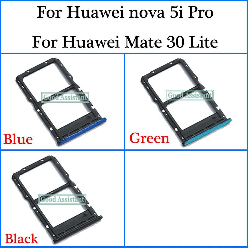 Для huawei nova 5i Pro/для Коврики 30 Lite SPL-AL00 SPL-TL00 лоток sim-карты держатель карт Micro SD слот Запчасти адаптер сим-карты